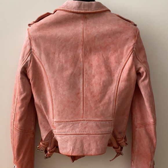 Iro Leather Moto Jacket Sz 36 - Picture 11 of 16